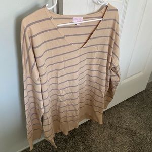 Ladies Pink Lily sweater size L